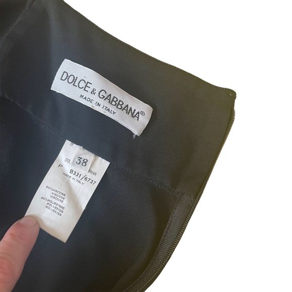 Dolce & Gabbana Black Cocktail Dress Size 38 - Picture 8 of 9